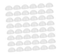 HAPINARY 100 Pezzi Palline Schiuma Polistirolo per Fai da Te Sferette Semisferiche Polistirene per Decorazioni Nuziali Progetti Artigianali e Feste Natale Materiale per Decorazioni Creative