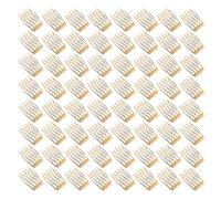 HAPINARY 100 Pezzi Pettini Laterali Dorati per Capelli con Denti Pettini Scivolo in Metallo per Accessori Fai da Te Acconciature da Sposa Corone Decorative e Fermagli French Twist Comodi e