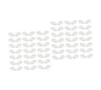 HAPINARY 100paia Naselli Per Occhiali Coprinaso in Silicone Naselli Antiscivolo Cuscinetti Per Naso Ricambio Per Occhiali Adatti Alla Maggior Parte Delle Montature Da Sole