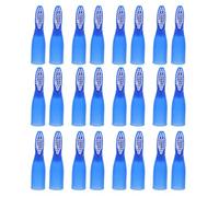 HAPINARY 100pezzi Spazzolino da Dito Mini Setola Nano per Igiene Orale Spazzolino Tascabile da Viaggio Manico per Prigione Ospedale Campeggio Confezione