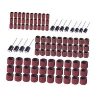 HAPINARY 102 Pezzi Nastri Abrasivi per Levigatura con Mandrini Kit per Unghie e Accessori Compatibile con Trapani Rotativi e Utensili Proxxon Adatto per Manicure Pedicure e Lavori Finitura