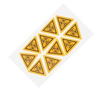 HAPINARY 10pezzi Adesivi Avvertenza Biosicurezza Laboratorio Etichette Sicurezza Riutilizzabili Materiale Resistente con Forte Adesione Segnali Cautela per Ambiente Laboratoriale