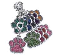 HAPINARY 10pezzi Ciondolo Cane in Lega Goccia Di Olio e Testa Cerniera Pendenti Colorati Stile Misto Rosa Arancione Per Creazioni Fai Da Te