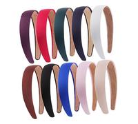 HAPINARY 10pezzi Fascia Capelli Donna Larga Copricapo Cerchietto Accessori Festa Cosplay Unisex Solid Color Hair Band Colore Casuale