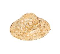 HAPINARY 10pezzi Mini Cappelli di Paglia Intrecciati per Artigianato Cappelli da Cowboy in Miniatura per Bambole Adornamenti Te per Decorazioni Casa e Accessori Foto