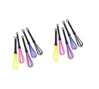 HAPINARY 10pezzi Mixer Agitatore Per Parrucchieri Plastica Colorata Whisk Per Colorante e Tinte Utensile Manuale Per Miscelare Colore Casual