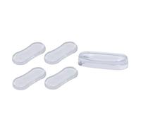 HAPINARY 10pezzi Pad Antiscivolo Per Copriwater Silicone Pu Fodere Trasparenti Autoadesive Per Sedile Wc Ammortizzatori Silenziosi Per Protezione Toilette Facili Da Usare Per Casa e Hotel