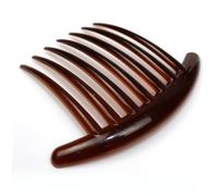 HAPINARY 10pezzi Pettine Per Capelli in Acrilico Forma Di Pettini Laterali Per Capelli Pettini Da Inserire Per Donne Nero e Caffè