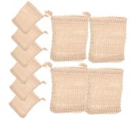 HAPINARY 10pezzi Sacchetti Per Saponette Di Cotone e Lino Sacchetti Portasapone Colorati Coulisse Per Esfoliare e Massaggiare La Adatti Per Sapone Fatto Mano Sapone Per Viso e Cosmetico