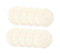 HAPINARY 10pezzi Spugne in Luffa Naturale Per Scrub Viso e Corpo Esfolianti Efficaci Per Pulizia Profonda Per Bagno Doccia e Spa