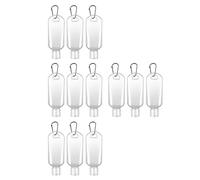 HAPINARY 12 Flaconi Ricaricabili 50 Ml Con Gancio Flacone Da Viaggio Manuale Resistenti Pratici Per Shampoo Bagnoschiuma Lozione Trasportabile E Facilmente Riponibile