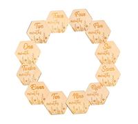 HAPINARY 12 Pezzi Carte Crescita Ragazzo Ragazza Tappe Fondamentali Blocchi Legno Accessori Foto