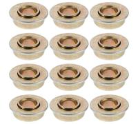 HAPINARY 12 Pezzi Cuscinetti Girevoli in Metallo per Forcella Anteriore Ruota Sedia a Rotelle Piastra Girevole per Carichi Pesanti Accessori Ricambio per Scooter e Ausili Mobilità