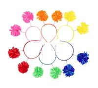 HAPINARY 12 Pezzi Fasce Per Chioma Pompon Fasce Per Chioma Per Adulti Costumi Vacanze Copricapo Pompon Accessori