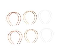 HAPINARY 12 Pezzi Fascia Per Chioma Da Bambina in Plastica Solida Copricapo Elegante Design Leopardato Facile Da Indossare