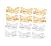 HAPINARY 12 Pezzi Fermagli Per Chioma A Forma Retrò Copricapo Scavato Delicato Stereoscopico Barrettes Ragazze Forcina Per Chioma