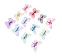 HAPINARY 12 Pezzi Fermagli Per Chioma Farfalle Stile Barrettes Fermaglio Doppio Tulle Forcine Fermagli Farfalle Per Ragazze Retro Design Accessori Chioma