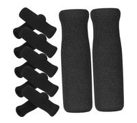 HAPINARY 12 Pezzi Grip Cover per Walker e Bastoni da Passeggio Manopole Antiscivolo Morbide con Cuscinetto Imbottito Coperture Ergonomiche per Supporto Mano Adatte Anziani e Disabili Nero