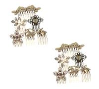 HAPINARY 12 Pezzi Pettine Per Con Diamanti Retrò Pettine Laterale Vintage Pettine Per Scorrevoli Pettine Per Per Copricapo Da Sposa Pettini Per Da Sposa Per Matrimonio Pettini Decorativi