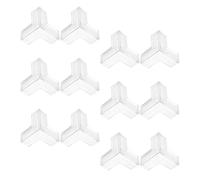 HAPINARY 12 Pezzi Protettori Angoli Trasparenti per Mobili Paraspigoli Triangolari Morbidi e Resistenti Protezione Sicura Anticollisione per Tavoli e Sedie Installazione Facile Senza