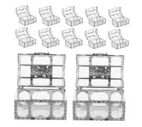 HAPINARY 12 Pezzi Scatole Caramelle in Plastica Resistenti Contenitori Riutilizzabili per Dolci e Gioielli Scatole Bomboniere Matrimonio Eleganti e Romantiche
