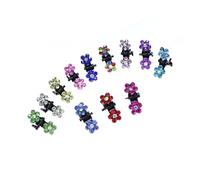 HAPINARY 120pezzi Fermagli Per Capelli Mini Forma Di Zampa Per Ragazzo Ragazza Ragazza Cristalli e Motivi Floreali Dieci Colori Per Accessori Per Capelli Da Bambina