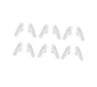 HAPINARY 12paia Naselli Siliconper Occhiali Antiscivolo e Confortevoli Allergia Comfort Ottimale Per Tutti Tipi Montature