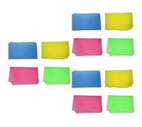 HAPINARY 12pezzi Asciugamani Da Bagno Esfolianti in Nylon Panno Per Doccia Giallo Verde Blu Rosa Per Rimuovere Cellule Morte e Pulire La