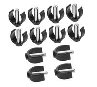 HAPINARY 12pezzi Clip Per Bastoni Da Passeggio e Stampelle Supporti Pieghevoli Chiusura c Accessori Per Mobilità Per Anziani e Supporto Riabilitativo Blocco Perno Per Uso Interno Ed Esterno