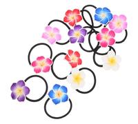 HAPINARY 12pezzi Frangipani Hair Rings Elastici Per Con Colori Per Donne e Accessori Per Matrimoni e Feste