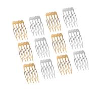 HAPINARY 12pezzi Pettini Laterali Per Accessori Eleganti Per Acconciature Femminili Leggero e Resistente Perfetti Per Creazioni Di Stile e Decorazioni