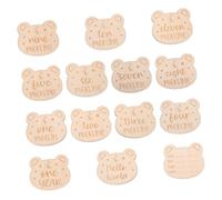 HAPINARY 14 Pezzi Di Schede Mensili Per Ragazzo Ragazza Biglietti Di Legno Per Shower Dischi Di Pietra Miliare Del Ragazzo Ragazza Cartelli Per Pietre Miliari Mensili