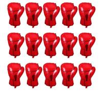 HAPINARY 15 Pezzi Palloncini Gonfiabili Guantoni da Boxe in Alluminio Rosso Decorazioni per Feste Tema Kickboxing e Compleanni Palloncini Resistenti e Facili da Gonfiare per Location