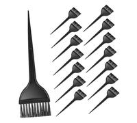 HAPINARY 15 Pezzi Pennelli per in Plastica Spazzole Professionali per Applicazione Colore Pettine per Colorazione Precisa Ergonomici e Riutilizzabili per Salone e Domestico