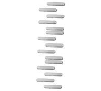 HAPINARY 15 Pz astuccio in astuccio sfuso retrattile penna portatile portatili contenitori barattolo di stoccaggio in banda stagnata contenitore di stoccaggio in banda stagnata Silver