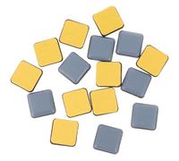 HAPINARY 16 Pezzi Feltrini Adesivi per Mobili Quadrati in Plastica, Protezione Pavimento Antirumore e Antigraffio, per Gambe di Sedie e Tavoli