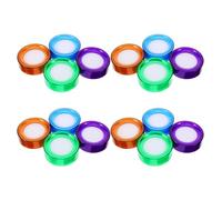 HAPINARY 16 Pezzi Kit Umidificatore Dita per Conteggio Soldi 16 Pezzi con Spugna Bagnata in Custodia, Materiale per Ufficio Finanziario, Portatile per Banche e Negozi, Controllo Umidità