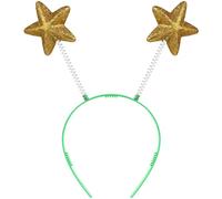 HAPINARY 16 Pz Cerchietto Pentagramma 8 Fascia Con Stelle Di Tinsel Fascia a Molla a Stella Glitter Bopper Con Paillettes Fascia Aliena Cerchietti Con Fascia a Stella Plastica