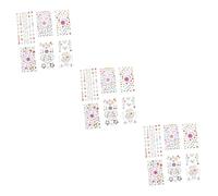 HAPINARY 18 Fogli Adesivi Per Bambini, Adesivi Per Il Viso Con Diamanti, Gioielli, Adesivi Con Strass Per Il Viso, Gemme Per Il Viso, Adesivi Per Gioielli Per Il Corpo, Gioielli Per Il