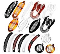 HAPINARY 18pezzi Fermagli Per Banana Vintage Accessori Per Acconciature Clip Per e Chignon Pratici e Ragazze