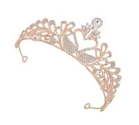 HAPINARY 1pc Beautiful Tiara Headdress Prop Swan A Forma Di Matrimonio Tiara