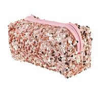 HAPINARY 1pezzi Borsa Trucco Paillettes Brillanti Capacità Quadrata Multifunzione Donna Viaggio Leggera Sacchetto Cosmetici Portatile