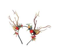 HAPINARY 1pezzi Cerchietto Natalizio Antler Decorativo Per Accessorio Per e Cosplay