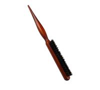 HAPINARY 1pezzi Curly Hair Comb Legno Con Setole Cinghiale Spazzola Per Massaggio Del Capelluto Strumento Essenziale Per Parrucchieri e Styling Marrone