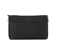 HAPINARY 1pezzi Organizer Cosmetici in Nylon Borsa Inserto Multifunzione Piccola Nera Custodia Interna Per Accessori Trucco e Viaggio