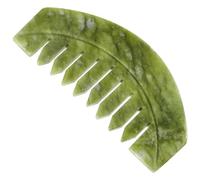 HAPINARY 1pezzi Pettine Massaggiante Giade Naturale Strumento Massaggio Per Rilassamento e Ergonomico e Portatile Per Massaggi Sul e Capelluto Colori Variabili