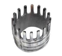 HAPINARY 1pezzi Pettine Massaggiatore Corno Naturale Per Capelluto Comb Multi-funzione Con Denti Larghi Antistatico e Beige Per Stimolazione Circolatoria e Rilassamento