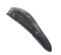 HAPINARY 1pezzi Pettine Portatile in Corno Nero Antistatico Per Donna Strumento Di Acconciatura e Massaggio Del Capelluto Adatto Capelli Bagnati o Asciutti Resistente e Comodo Per Uso Quoti