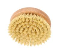 HAPINARY 1pezzi Spazzola Doccia Rotonda Con Manico Ergonomico Per Esfoliazione Corpo Setole Resistenti in Giunco Faggio Pulizia Profonda e Rimozione Cellule Morte Accessorio Bagno Pratico p