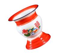 HAPINARY 1pezzi Sputacchiera Alta in Smalto Secchio Per Vasino Per Adulti Design Tradizionale Cinese Portatile Per Uso Domestico e Viaggio